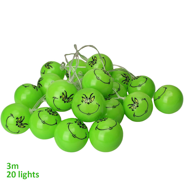 Jouluvalot 20 LED-koristetta Joulukoristeet Valosarja Uudenvuoden Valot Jouluun, Lomaan, Juhliin, Kotiin 3m