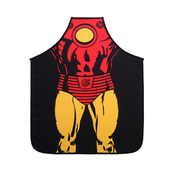 Kök Förkläde Wonder Woman Hulk Kock tryckt Justerbar Haklapp iron Man