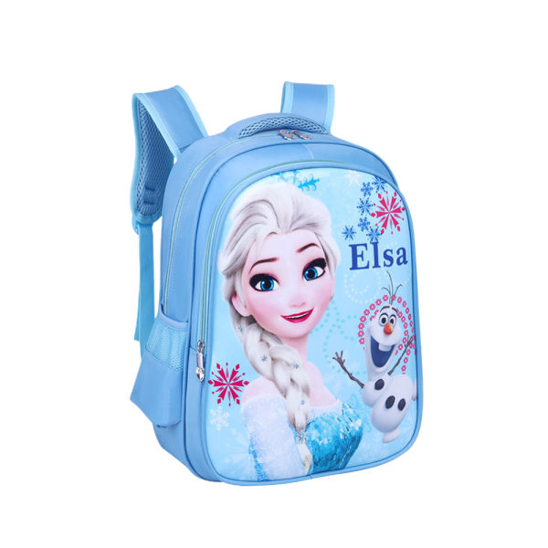 Frozen Elsa Backpack Girls Cartoon School Bag pink