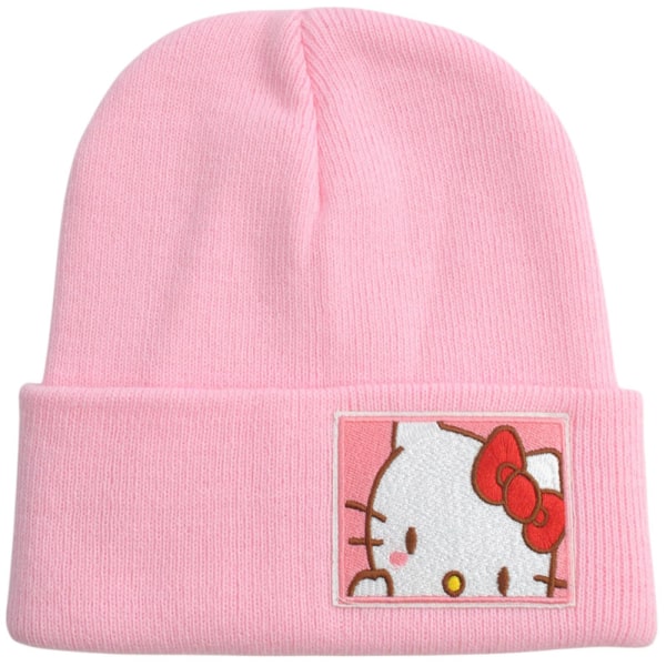 Kuromi Melody Kvinnor Tjej Vinter Mössa Söt Cartoon Varm Stickad Cap KT Cat