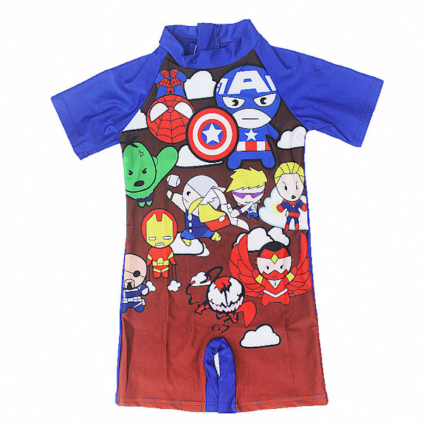 Barn Pojkar Avengers Baddräkt Strandkläder Sommar En Del Baddräkt #2 L