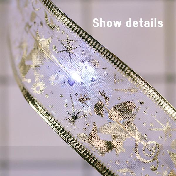 4M 40LED Julgransband Slipsljus Topper Jul Dekor White 4m