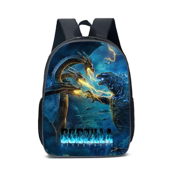 Godzilla och Kong Ryggsäck Unisex Barn Pojkar Flickor Skola Axelväska B 30*15*40cm