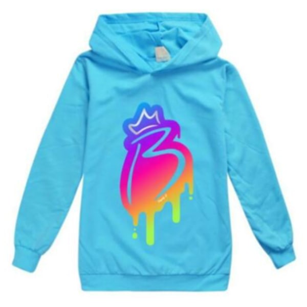 Barn Brianna's Merch Hoodie Jumper Pullover Light blue 130cm