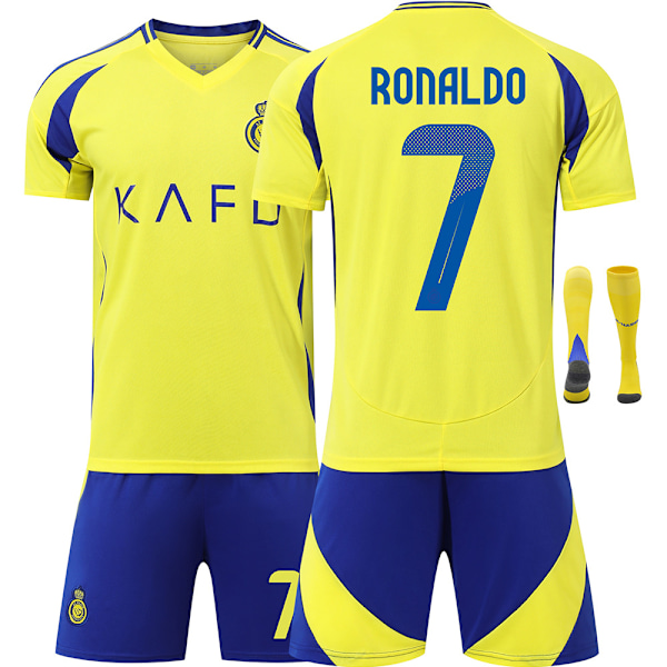 Fotbollströja för barn, nr 7 Ronaldo fotbollsträningsuniform 20