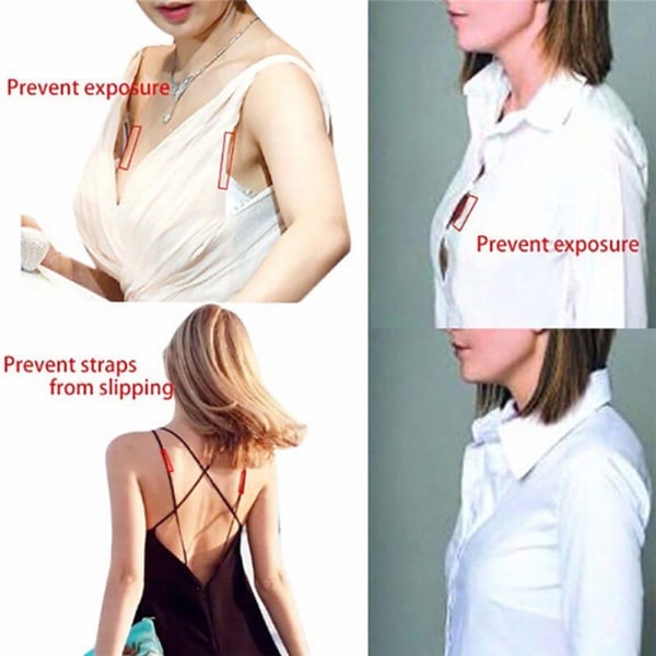 Tyg Kroppen Dubbelsidig Tejp Kvinna Bröstklänning Top Sticker