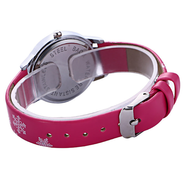Barnflickor Klocka Frozen Princess Söta Cartoon Quartz Klocka Red color