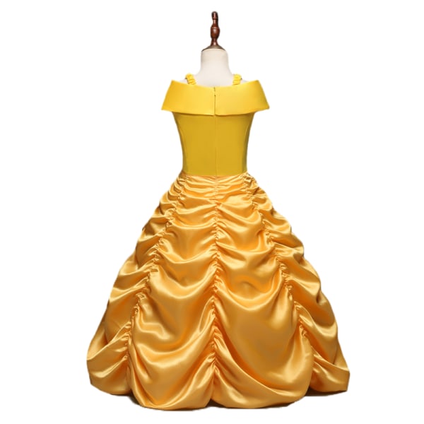 Beauty and the Beast Belle prinsessan veckad kjol, semesterpresent 120