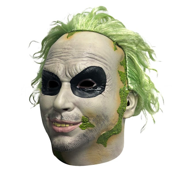 Halloween Beetlejuice Klovninaamio Pelottava Jokeri Kokopään Naamio Cosplay Pukurekvisiitta Hieno Puku Short hair