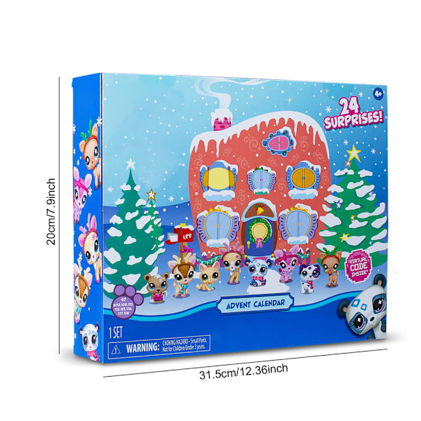 Anime Adventskalender 2024 Jul 24 Dagar Nedräkning Figurer Dockmodell Leksak Blind Box Överraskningsgåva B