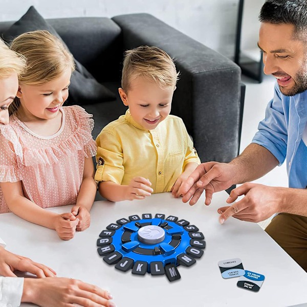 Tapple Spel, Brädspel, Ordspel, Spel för Vuxna, Snabbt Tempo Roligt Familjespel i Bärbar Förpackning, Tävla Mot Klockan för att Vara Den Sista Spelaren Blue