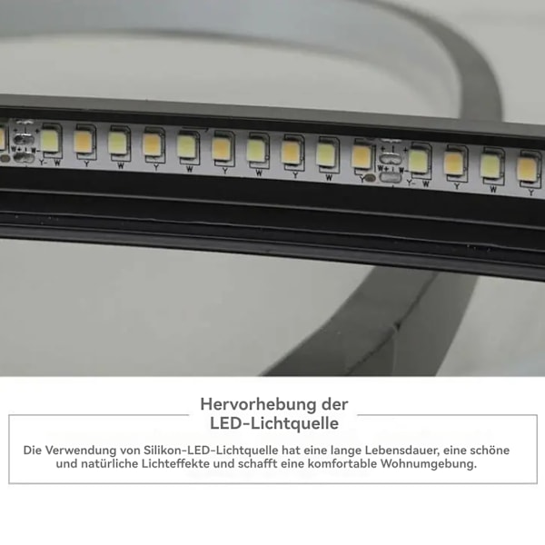 [3 dagers forsendelse] LED stuelampe taklampe - dimbar med fjernkontroll - moderne oval design - spisestuelampe takbelysning Black
