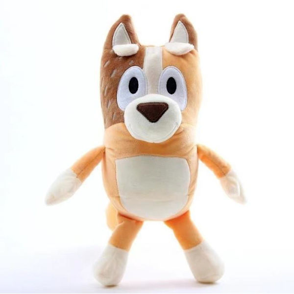 Bluey Plyschdjur Plyschleksak, Spelkaraktär Plyschdocka Figur D