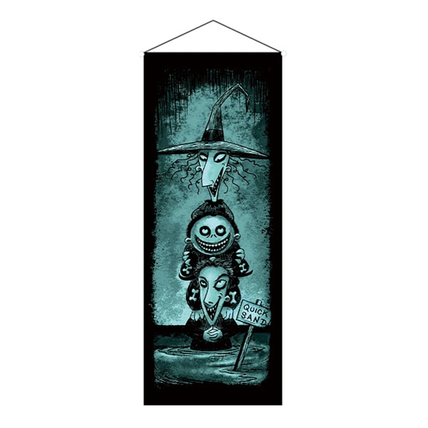 The Nightmare Before Christmas Halloween Heminredning Väggdekoration Hängande Bakgrund C