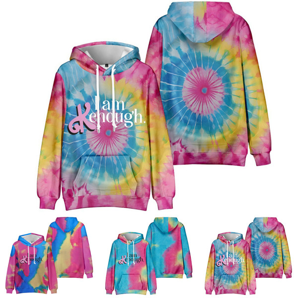 Jag Är Tillräcklig Ken Film Tie Dye Merch Hoodie Sweatshirts Unisex A L