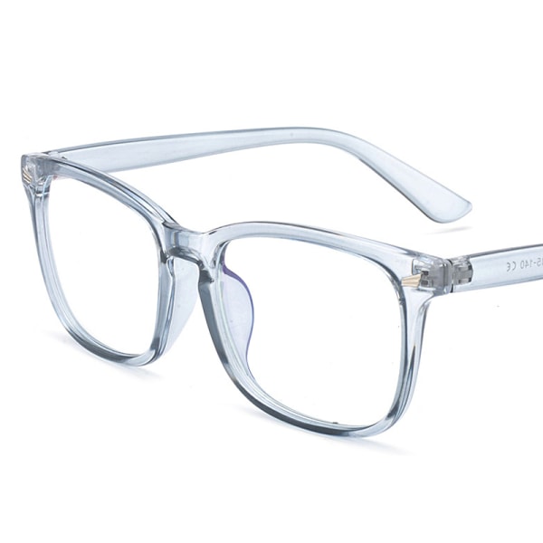 Transparenta Anti Blue Ray Datorspel Glasögon Glasögon Transparent gray frame 142*47*53mm