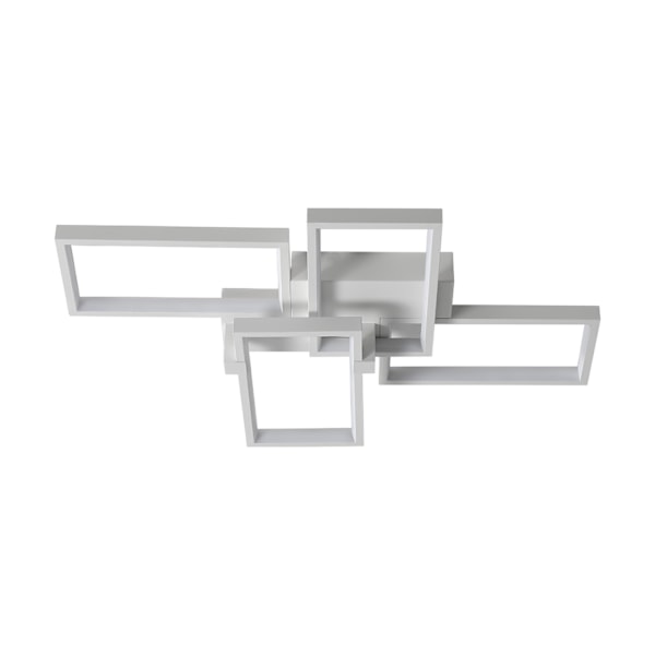 [3 dagers forsendelse] LED taklamper - Trinnløs dimbar taklampe - 4 rektangler, 90*65cm White