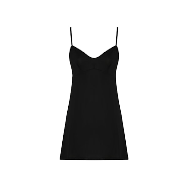 Mote Kvinners Kjoler Casual Nedfelt Krage Kortermet Midje Trykte Korte Kjoler Black M