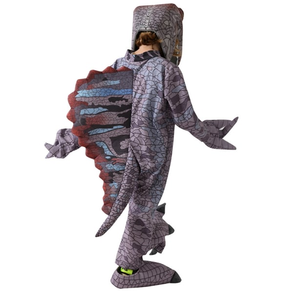 Kids Djur Jumpsuit Dinosaur Cosplay Halloween kostym outfit M