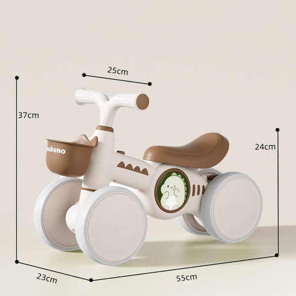 [3 dagers forsendelse] Balansebil for barn, mini løpehjul, slidebil, med veltesikring og 3 hjul, ergonomisk design, for å lære å kjøre