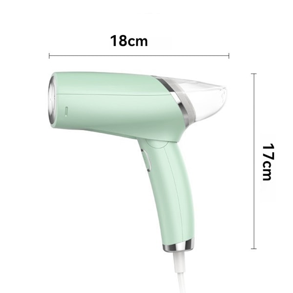 [3-dages forsendelse] Steamer - Foldbar 100 ml synlig vandtank - Hurtig opvarmning - 30 sekunders opvarmningstid - 1000 W - Bærbar steamer - til hjemmet, kontoret, rejser
