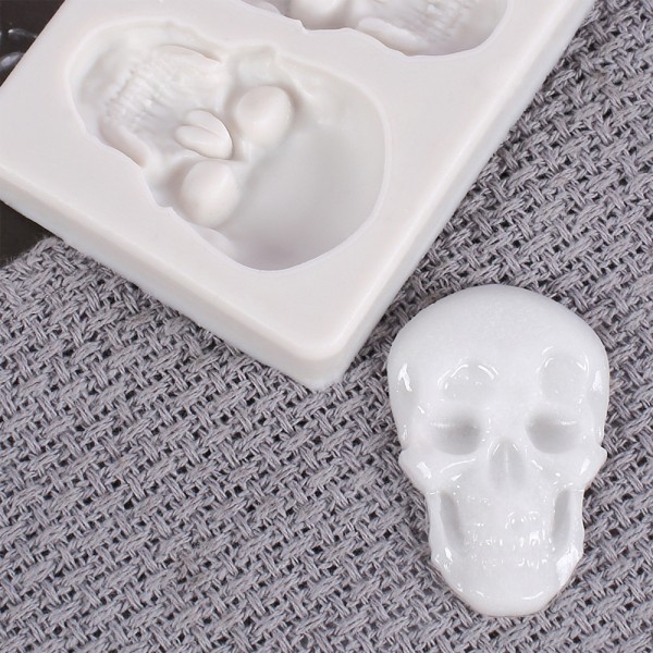 3D Skeleton Skull Head Form DIY Candy Cake Dekoration