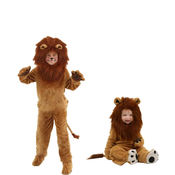 Leijona Vanhemmat Lapsi Cosplay Puku Miehet Pojat Lapset Juhlat Hieno Puku Halloween 110cm