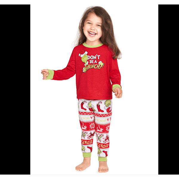 Familjematchande Julpyjamas Mamma Pappa Tonåringar Barn Nattkläder Pyjamas PJs Set Kids 4-5T
