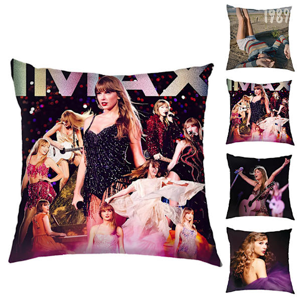 45cm Taylor Swift kuddfodral prydnadskudde hem soffa kontor dekor Swiftie #3 45*45cm