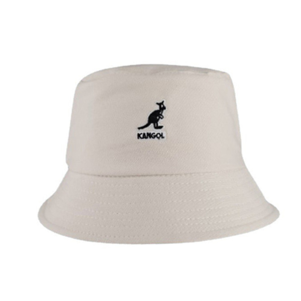 Klassisk Kangol Bermuda tvättad platt topp keps för män och kvinnor Off white