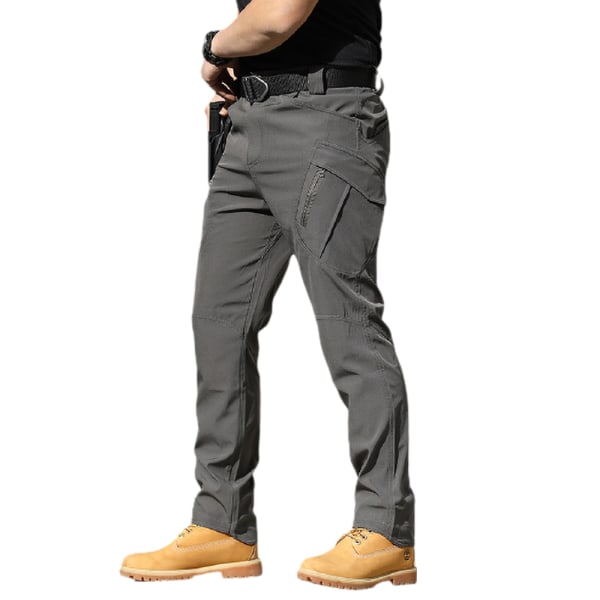 Män Outdoor Hiking Army Tactical Joggers Byxbyxor Gray S