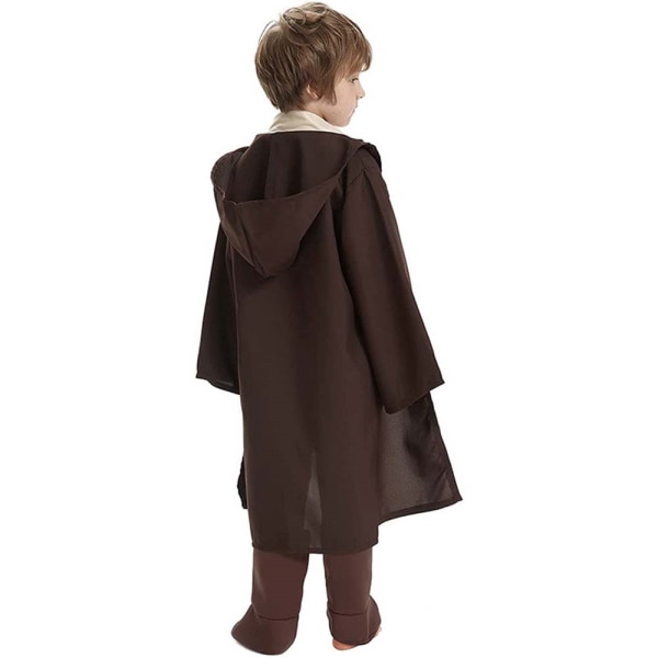 2024 Barn Pojkar Stjärnparty Star Wars Obi Wan Kenobi Jedi Knight Outfit Cosplay Kostym S