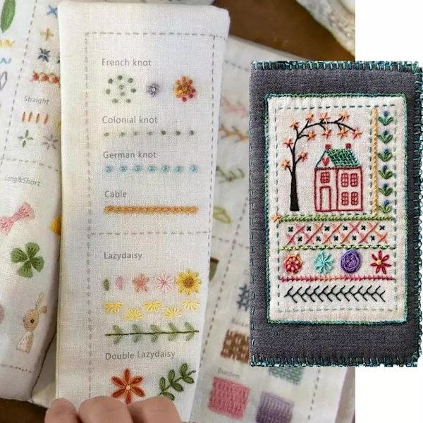 DIY Sybog, Broderisybog, Broderi Sybog, Broderibog, Sybøger til Begyndere Voksne A