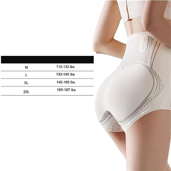 Kvinnor Ice Silk Ion Fiber Reparation Shaping Shorts Bantningsbyxor white XL