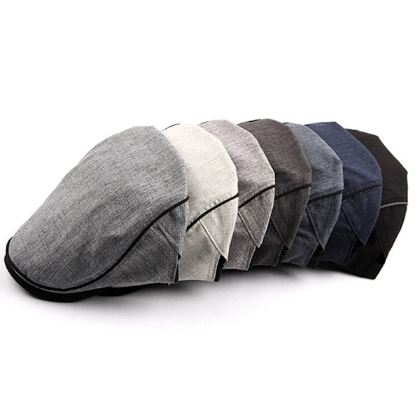 Unisex Retro Miesten Ivy Flat Cap Newsboy Säädettävä Baretti Cabbie Gatsby Ajolippis Meter
