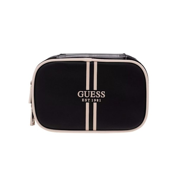 GUESS Svart sminkväska för kvinnor - Mildred Cosmetic Case 229689 svart, genomskinlig
