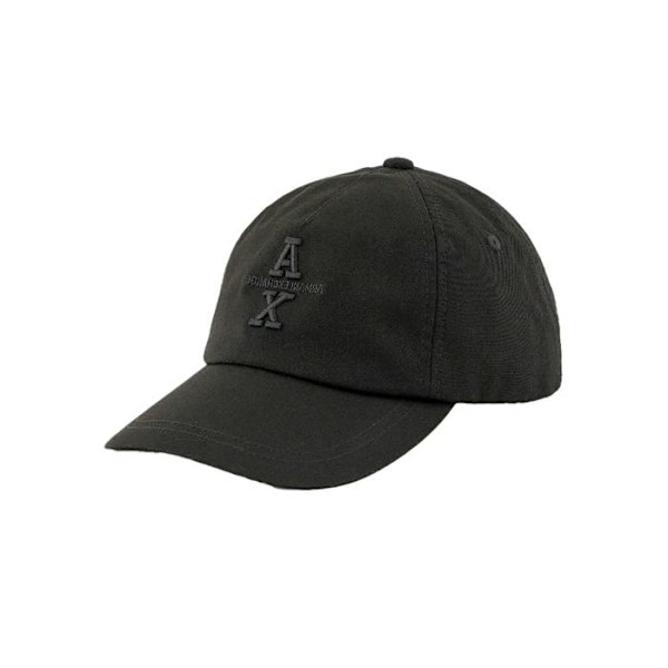 Casquette Armani Exchange Herre Baseball Sort Bomuld Svart Unik storlek