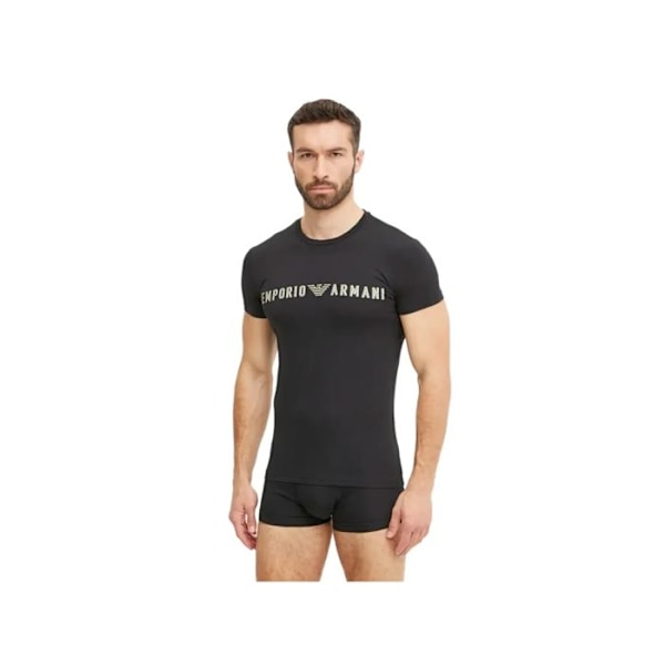 T-paita Emporio Armani Mies Kotka GA Musta Puuvilla Svart M