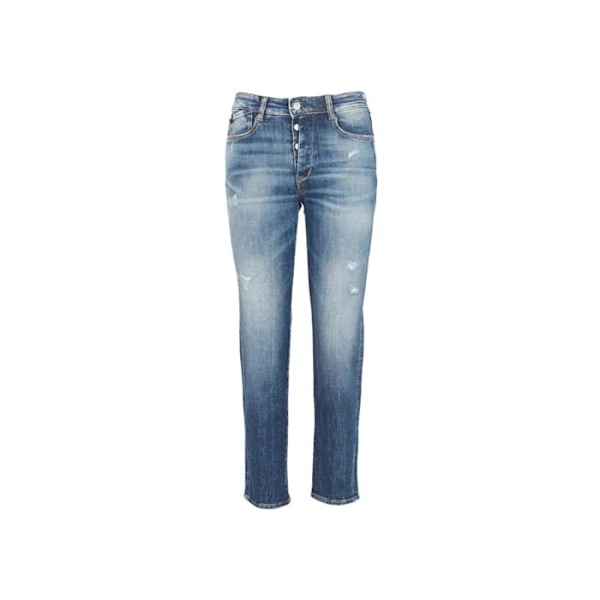 Jeans mor 7/8-del ødelagt kvinde Le Temps des cerises Bambino 400/17 Blå 26