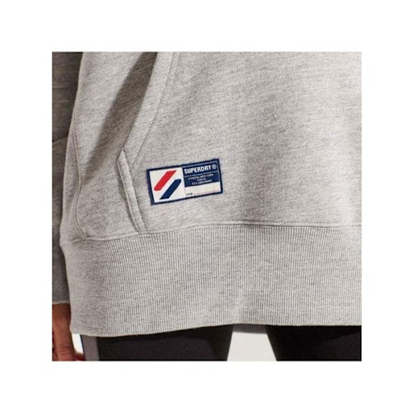 Sweat Superdry Dam Classic logotyp Grå Bomull Grå XS/S
