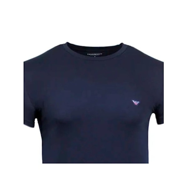 T-shirt Emporio Armani Mand lige Blå Bomuld Blå S