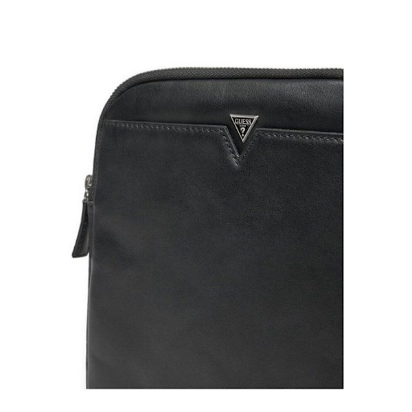 Sacoche Firenze 100% läder - Guess jeans. Svart