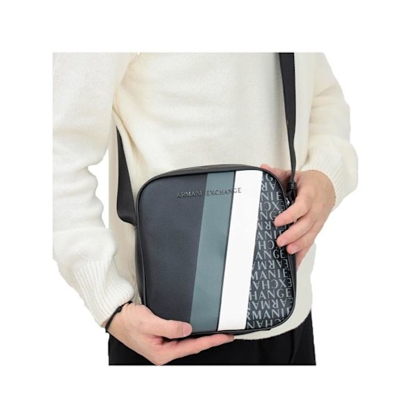 Sacoche Armani Exchange Mand taske AX Sort Polyurethan Svart
