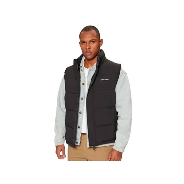 Doudoune utan ärm Guess Man Reg G Svart Polyester Svart XS