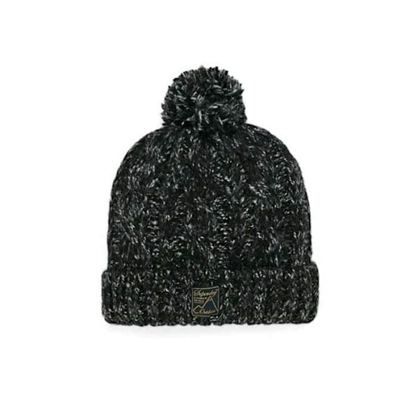 Mössa - Superdry - Tvinnad - Svart tweed - Sherpa-foder - Klassisk tofs tweed noir Unik storlek