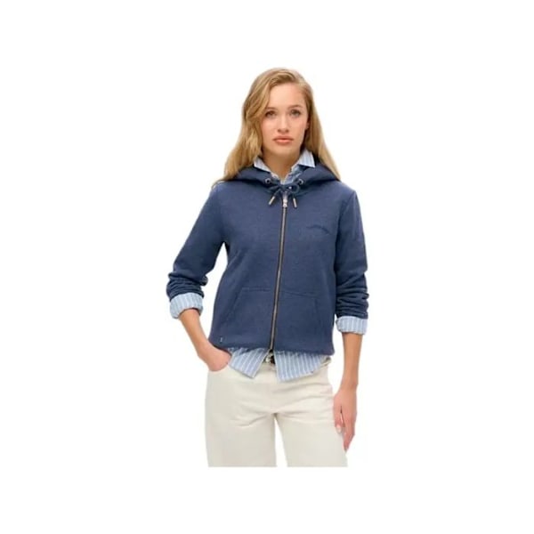Sweat Superdry Femme Essential Blå Syntetisk Blå M