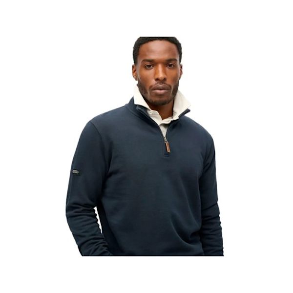 Vedä Superdry Mies Henley Ydin Sininen Puuvilla Blå S