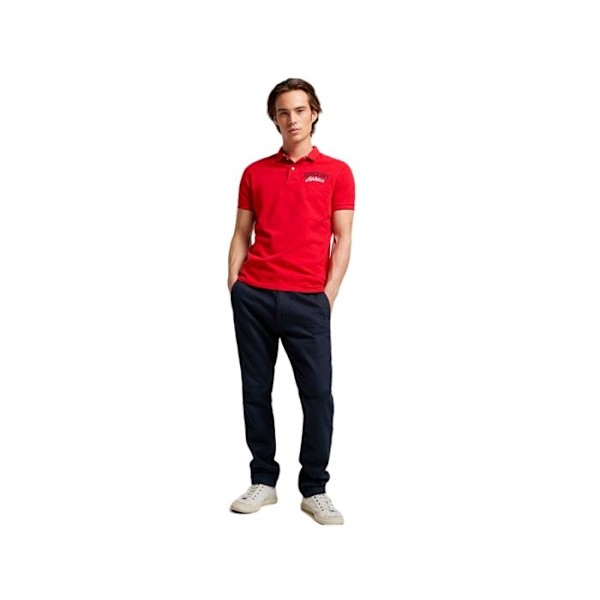 Polo Superdry Classic Pique - Punainen Röd M
