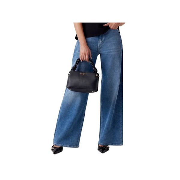 Handväska - GUESS - Sansa Top Handle Crossbody-väska - Svart - 100% polyuretan - 23x14.5x9.5 cm svart