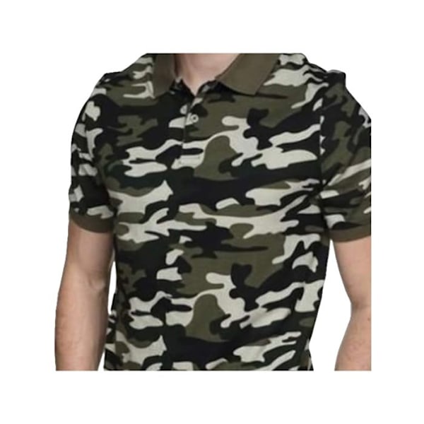 Polo Perus Camouflage Lyhyet Hihat Dylan Camouflage Grön M